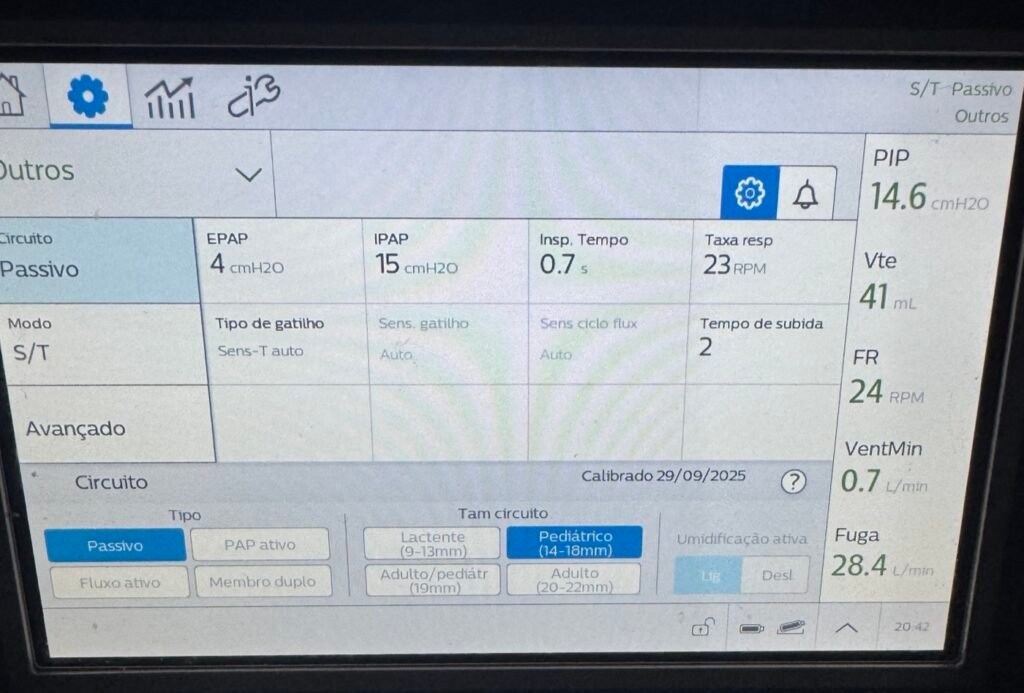 reglage philips trilogy evo bronchiolite obliterante